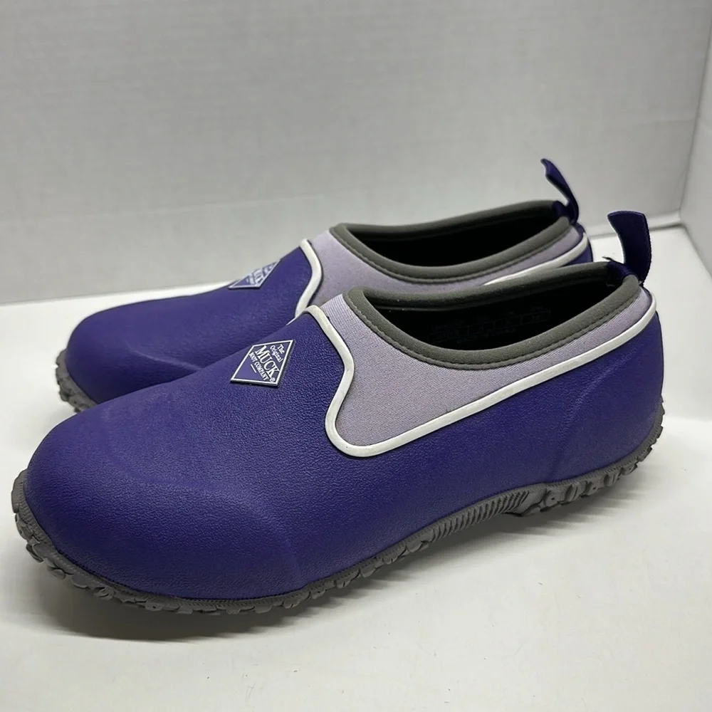 The Orginal Muck Boot Company Shoes Slip On Flats Waterproof Purple Kids Size 6